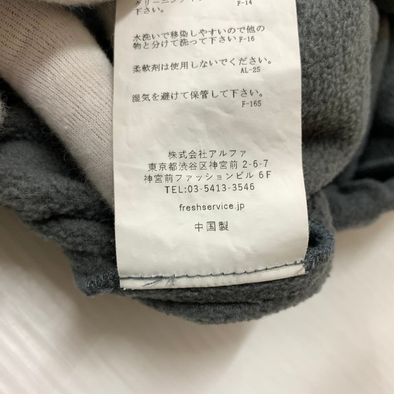 【中古品】【メンズ】 FRESH SERVICE フレッシュサービス FLEECE TRACKSUIT SET UP FSR243-90134 フリース トラックスーツ セットアップ フリースジャケット フリースパンツ 140-260410-ko-25-tei サイズ：L カラー：グレー 万代Net店