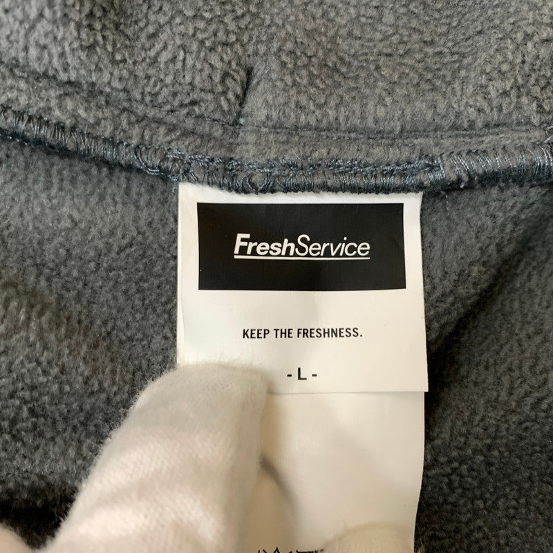 【中古品】【メンズ】 FRESH SERVICE フレッシュサービス FLEECE TRACKSUIT SET UP FSR243-90134 フリース トラックスーツ セットアップ フリースジャケット フリースパンツ 140-260410-ko-25-tei サイズ：L カラー：グレー 万代Net店