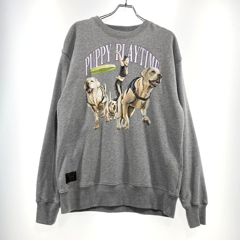 【中古品】【メンズ】 GLAMB グラム × 龍が如く8 別注コラボ CHITOSE FUJINOMIYA SWEAT GB0324 LD06 チトセフジノミヤ スウェット 長袖 トップス トレーナー 142-260915-yo-10-teih サイズ：L カラー：グレー 万代Net店
