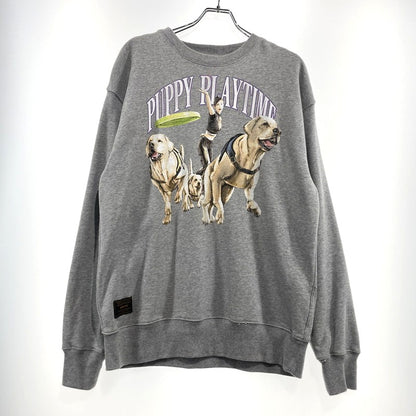 【中古品】【メンズ】 GLAMB グラム × 龍が如く8 別注コラボ CHITOSE FUJINOMIYA SWEAT GB0324 LD06 チトセフジノミヤ スウェット 長袖 トップス トレーナー 142-260915-yo-10-teih サイズ：L カラー：グレー 万代Net店