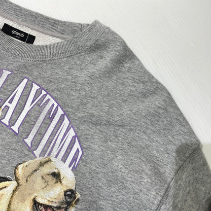 【中古品】【メンズ】 GLAMB グラム × 龍が如く8 別注コラボ CHITOSE FUJINOMIYA SWEAT GB0324 LD06 チトセフジノミヤ スウェット 長袖 トップス トレーナー 142-260915-yo-10-teih サイズ：L カラー：グレー 万代Net店