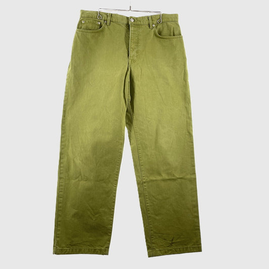 【中古品】【メンズ】 OVERDYED BIG OL' JEAN 116577 オーバダイ ビッグオール ジーンズ ボトムス デニムパンツ 153-260408-yo-05-fuzh サイズ：34 カラー：グリーン 万代Net店