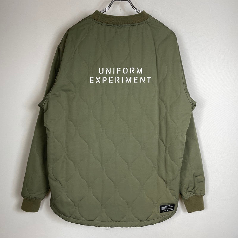 【中古品】【メンズ】 uniform experiment ユニフォームエクスペリメント QUILTING PULLOVER SMOCK UE-202018 キルティング プルオーバー スモック アウター 142-260806-ss-10-tei サイズ：3 カラー：カーキ 万代Net店