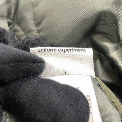 【中古品】【メンズ】 uniform experiment ユニフォームエクスペリメント QUILTING PULLOVER SMOCK UE-202018 キルティング プルオーバー スモック アウター 142-260806-ss-10-tei サイズ：3 カラー：カーキ 万代Net店