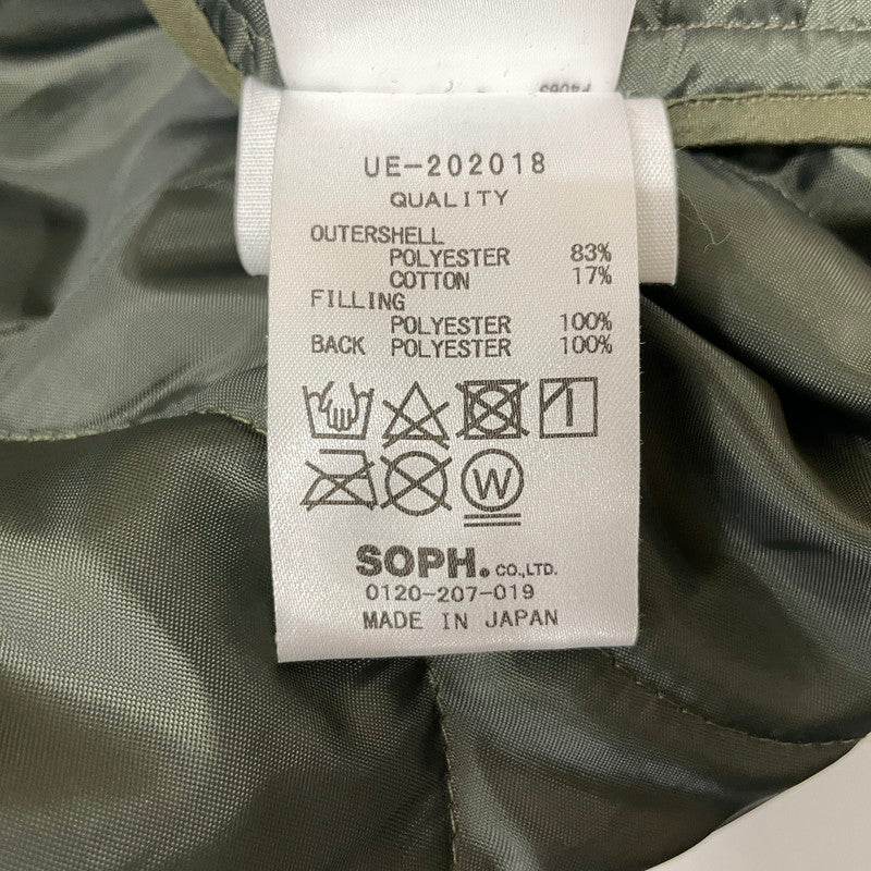 【中古品】【メンズ】 uniform experiment ユニフォームエクスペリメント QUILTING PULLOVER SMOCK UE-202018 キルティング プルオーバー スモック アウター 142-260806-ss-10-tei サイズ：3 カラー：カーキ 万代Net店