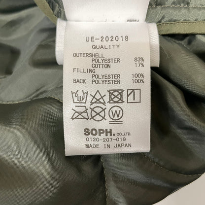 【中古品】【メンズ】 uniform experiment ユニフォームエクスペリメント QUILTING PULLOVER SMOCK UE-202018 キルティング プルオーバー スモック アウター 142-260806-ss-10-tei サイズ：3 カラー：カーキ 万代Net店