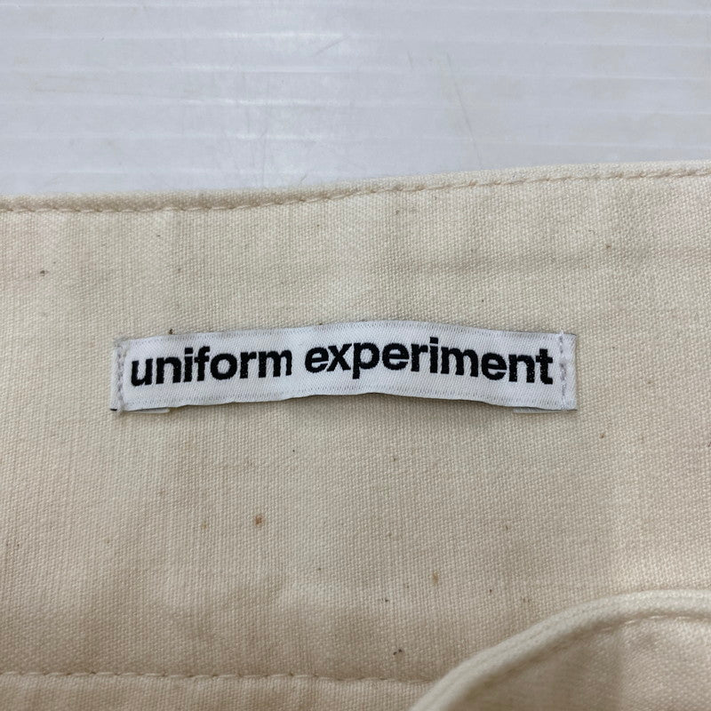 【中古品】【メンズ】 uniform experiment ユニフォームエクスペリメント GURKHA PANTS UE-250007 グルカ パンツ ボトムス 153-260410-ks-13-tei サイズ：2 カラー：WHITE 万代Net店