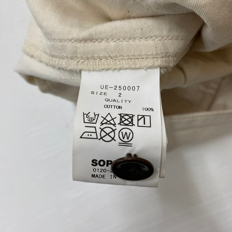 【中古品】【メンズ】 uniform experiment ユニフォームエクスペリメント GURKHA PANTS UE-250007 グルカ パンツ ボトムス 153-260410-ks-13-tei サイズ：2 カラー：WHITE 万代Net店