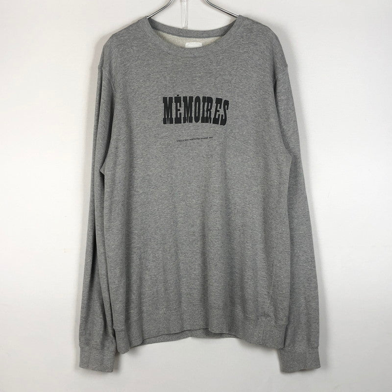 【中古品】【メンズ】 UNIFORM EXPERIMENT ユニフォーム エクスペリメント ASGER JORN MEMOIRES CREWNECK SWEAT UE-210091 メモワール クルーネック スウェット トップス トレーナー 142-260702-sa-17-tei サイズ：4 カラー：グレー 万代Net店