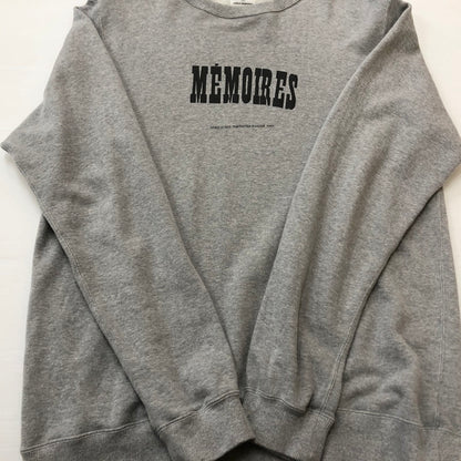 【中古品】【メンズ】 UNIFORM EXPERIMENT ユニフォーム エクスペリメント ASGER JORN MEMOIRES CREWNECK SWEAT UE-210091 メモワール クルーネック スウェット トップス トレーナー 142-260702-sa-17-tei サイズ：4 カラー：グレー 万代Net店