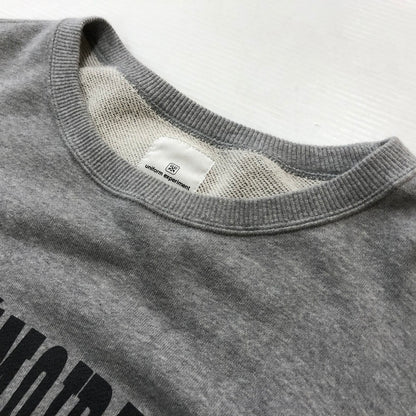 【中古品】【メンズ】 UNIFORM EXPERIMENT ユニフォーム エクスペリメント ASGER JORN MEMOIRES CREWNECK SWEAT UE-210091 メモワール クルーネック スウェット トップス トレーナー 142-260702-sa-17-tei サイズ：4 カラー：グレー 万代Net店