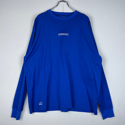 【中古品】【メンズ】 SOPH. ソフネット STOCKHOLM. L/S TEE SPNT-252068 ストックホルム ロングスリーブ Tシャツ 長袖 トップス 142-260623-yo-07-tei サイズ：3 カラー：ブルー 万代Net店
