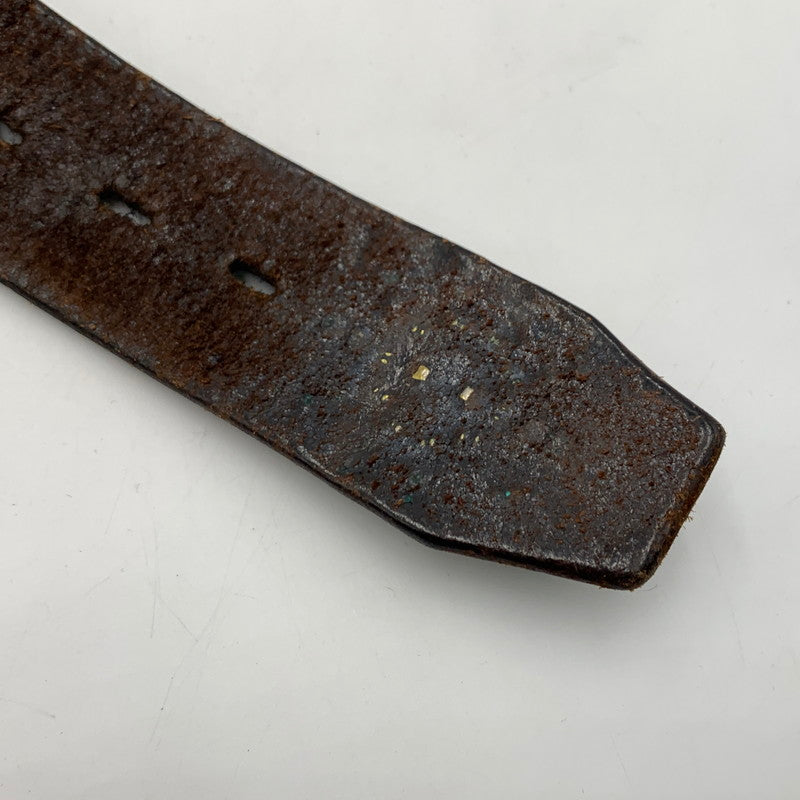 【現状渡し品】【メンズ】 HTC エイチ ティー シー FLOWER CARVING PEANUT BELT フラワーカービング ピーナッツベルト アクセサリー 205-260503-ko-14-tei サイズ：34 カラー：ブラック 万代Net店