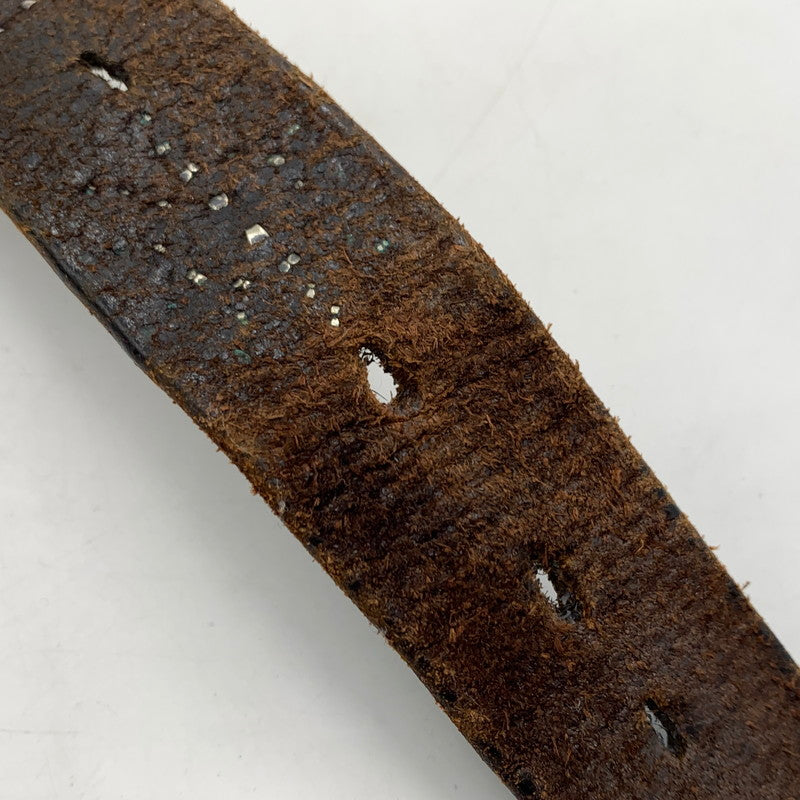 【現状渡し品】【メンズ】 HTC エイチ ティー シー FLOWER CARVING PEANUT BELT フラワーカービング ピーナッツベルト アクセサリー 205-260503-ko-14-tei サイズ：34 カラー：ブラック 万代Net店