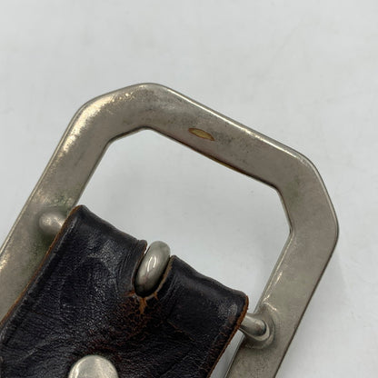 【現状渡し品】【メンズ】 HTC エイチ ティー シー FLOWER CARVING PEANUT BELT フラワーカービング ピーナッツベルト アクセサリー 205-260503-ko-14-tei サイズ：34 カラー：ブラック 万代Net店