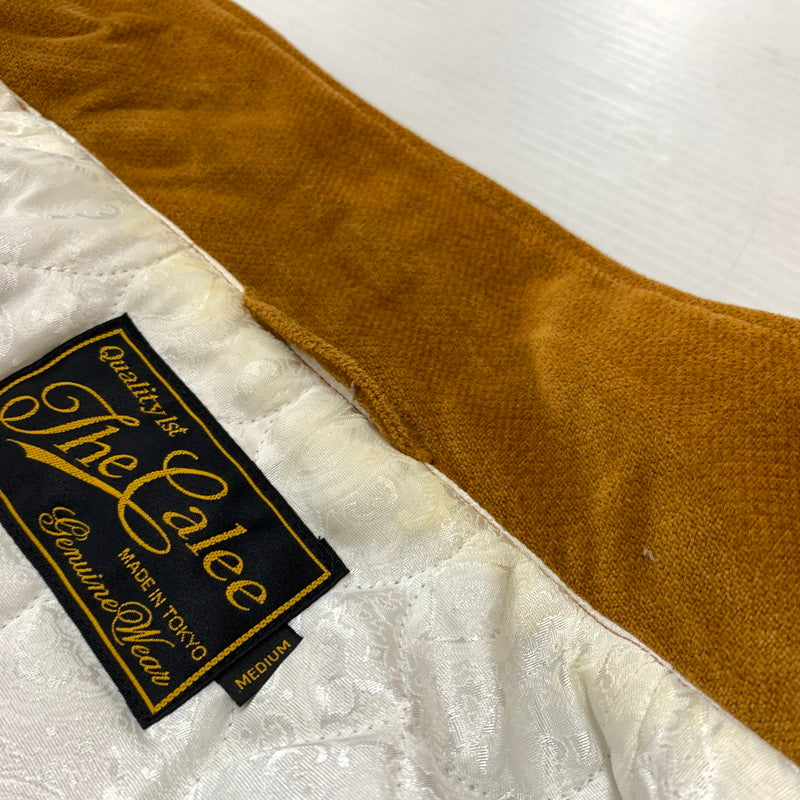 【中古品】【メンズ】 CALEE キャリー VELOUR JACKET ベロア ジャケット ライトアウター コットンジャケット 142-260410-ko-14-tei サイズ：M カラー：ブラウン 万代Net店
