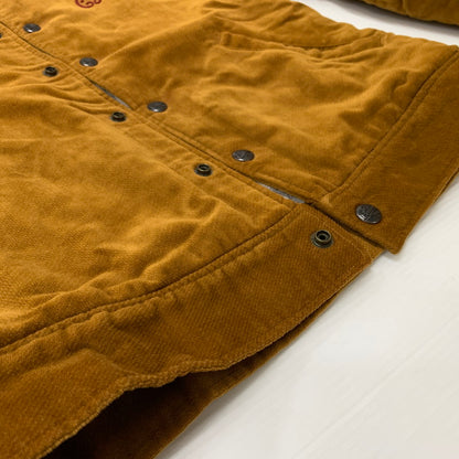 【中古品】【メンズ】 CALEE キャリー VELOUR JACKET ベロア ジャケット ライトアウター コットンジャケット 142-260410-ko-14-tei サイズ：M カラー：ブラウン 万代Net店