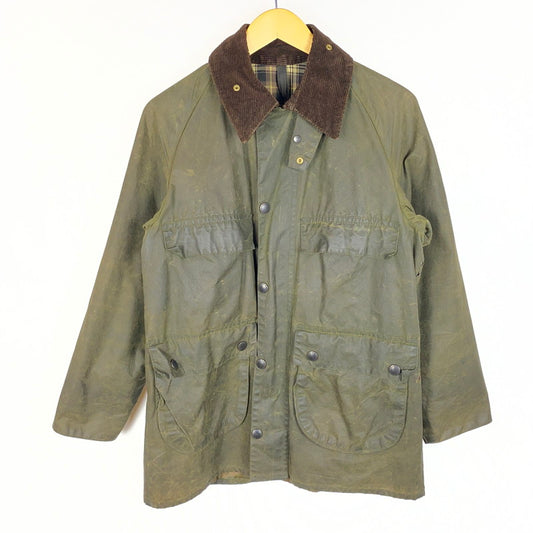 【ジャンク品】【メンズ】 Barbour バーブァー A100 BEDALE OIL JACKET 0082444 A100 ビデイル オイル ジャケット アウター 144-260410-ks-05-tei サイズ：86cm/34IN カラー：カーキ 万代Net店