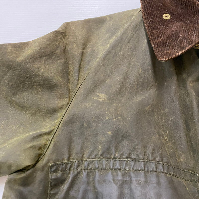 【ジャンク品】【メンズ】 Barbour バーブァー A100 BEDALE OIL JACKET 0082444 A100 ビデイル オイル ジャケット アウター 144-260410-ks-05-tei サイズ：86cm/34IN カラー：カーキ 万代Net店