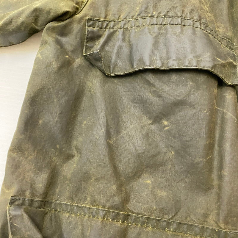 【ジャンク品】【メンズ】 Barbour バーブァー A100 BEDALE OIL JACKET 0082444 A100 ビデイル オイル ジャケット アウター 144-260410-ks-05-tei サイズ：86cm/34IN カラー：カーキ 万代Net店