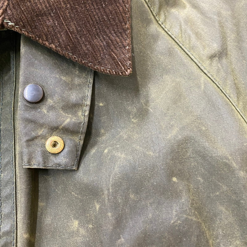 【ジャンク品】【メンズ】 Barbour バーブァー A100 BEDALE OIL JACKET 0082444 A100 ビデイル オイル ジャケット アウター 144-260410-ks-05-tei サイズ：86cm/34IN カラー：カーキ 万代Net店