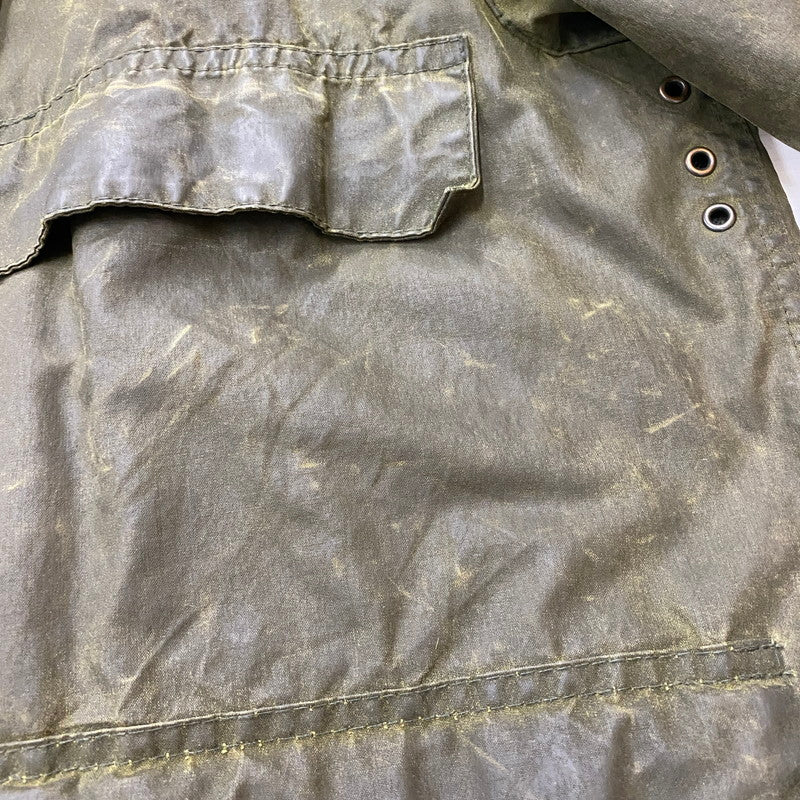 【ジャンク品】【メンズ】 Barbour バーブァー A100 BEDALE OIL JACKET 0082444 A100 ビデイル オイル ジャケット アウター 144-260410-ks-05-tei サイズ：86cm/34IN カラー：カーキ 万代Net店