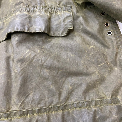 【ジャンク品】【メンズ】 Barbour バーブァー A100 BEDALE OIL JACKET 0082444 A100 ビデイル オイル ジャケット アウター 144-260410-ks-05-tei サイズ：86cm/34IN カラー：カーキ 万代Net店