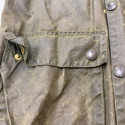 【ジャンク品】【メンズ】 Barbour バーブァー A100 BEDALE OIL JACKET 0082444 A100 ビデイル オイル ジャケット アウター 144-260410-ks-05-tei サイズ：86cm/34IN カラー：カーキ 万代Net店
