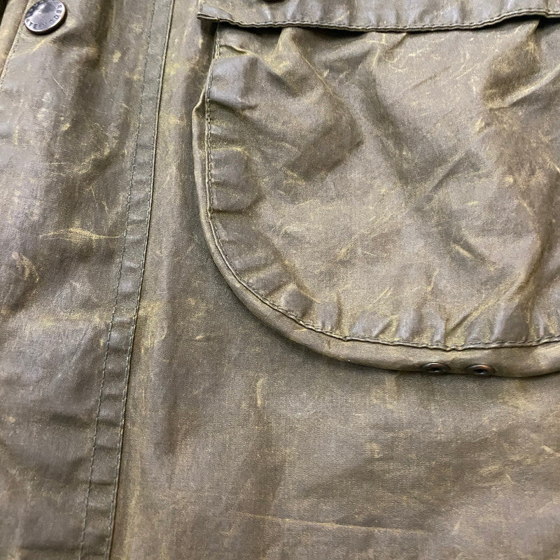 【ジャンク品】【メンズ】 Barbour バーブァー A100 BEDALE OIL JACKET 0082444 A100 ビデイル オイル ジャケット アウター 144-260410-ks-05-tei サイズ：86cm/34IN カラー：カーキ 万代Net店