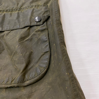 【ジャンク品】【メンズ】 Barbour バーブァー A100 BEDALE OIL JACKET 0082444 A100 ビデイル オイル ジャケット アウター 144-260410-ks-05-tei サイズ：86cm/34IN カラー：カーキ 万代Net店
