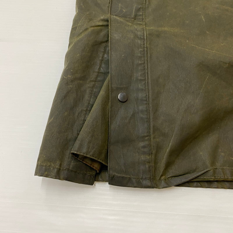 【ジャンク品】【メンズ】 Barbour バーブァー A100 BEDALE OIL JACKET 0082444 A100 ビデイル オイル ジャケット アウター 144-260410-ks-05-tei サイズ：86cm/34IN カラー：カーキ 万代Net店