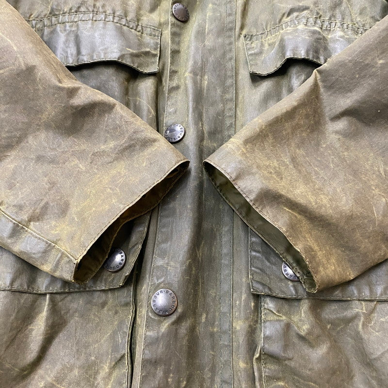 【ジャンク品】【メンズ】 Barbour バーブァー A100 BEDALE OIL JACKET 0082444 A100 ビデイル オイル ジャケット アウター 144-260410-ks-05-tei サイズ：86cm/34IN カラー：カーキ 万代Net店