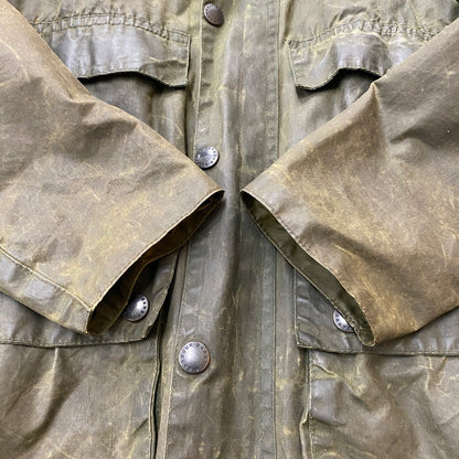【ジャンク品】【メンズ】 Barbour バーブァー A100 BEDALE OIL JACKET 0082444 A100 ビデイル オイル ジャケット アウター 144-260410-ks-05-tei サイズ：86cm/34IN カラー：カーキ 万代Net店