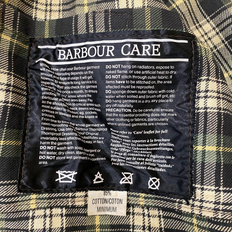 【ジャンク品】【メンズ】 Barbour バーブァー A100 BEDALE OIL JACKET 0082444 A100 ビデイル オイル ジャケット アウター 144-260410-ks-05-tei サイズ：86cm/34IN カラー：カーキ 万代Net店