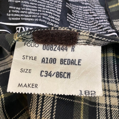 【ジャンク品】【メンズ】 Barbour バーブァー A100 BEDALE OIL JACKET 0082444 A100 ビデイル オイル ジャケット アウター 144-260410-ks-05-tei サイズ：86cm/34IN カラー：カーキ 万代Net店