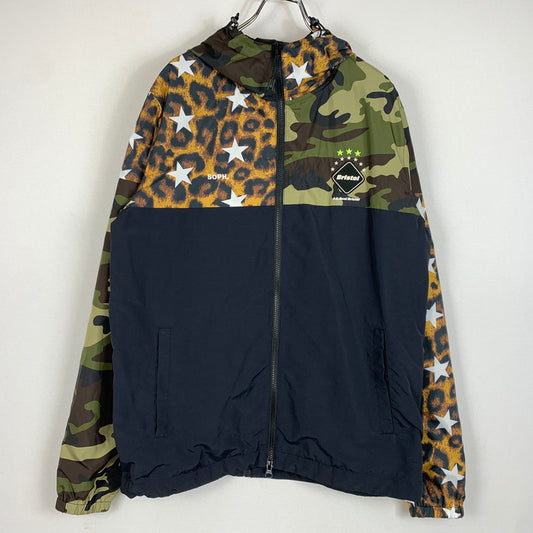 【中古品】【メンズ】 F.C.R.B. エフシーアールビー MIXED SEPARATE PRACTICE JACKET FCRB-170029 ミックス セパレート プラクティスジャケット ライトアウター 142-260410-ko-20-tei サイズ：L カラー：ブラック 万代Net店