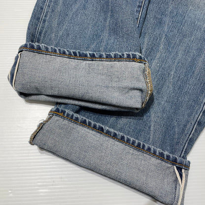 【中古品】【メンズ】 24AW DISTRESSED LOOSE FIT SELVEDGE JEAN "WASHED INDIGO" ディストレスド ルーズフィット セルビッジ ジーン ボトムス デニムパンツ 149-260408-yo-10-fuzh サイズ：34 カラー：Washed Indigo 万代Net店