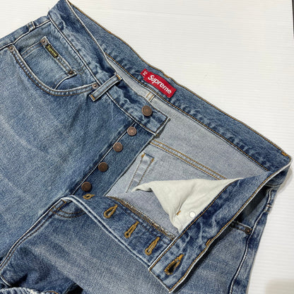 【中古品】【メンズ】 24AW DISTRESSED LOOSE FIT SELVEDGE JEAN "WASHED INDIGO" ディストレスド ルーズフィット セルビッジ ジーン ボトムス デニムパンツ 149-260408-yo-10-fuzh サイズ：34 カラー：Washed Indigo 万代Net店