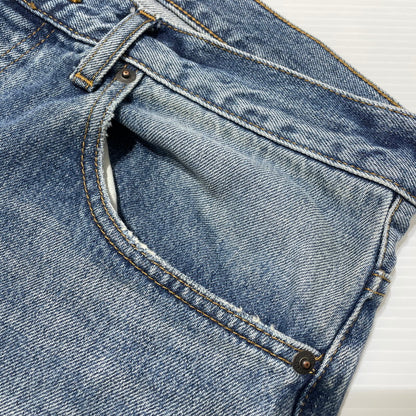 【中古品】【メンズ】 24AW DISTRESSED LOOSE FIT SELVEDGE JEAN "WASHED INDIGO" ディストレスド ルーズフィット セルビッジ ジーン ボトムス デニムパンツ 149-260408-yo-10-fuzh サイズ：34 カラー：Washed Indigo 万代Net店