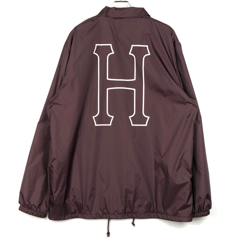 【中古品】【メンズ】 HUF ハフ SET H COACHES JACKET JK00390 セット エイチ コーチ ジャケット アウター 142-260702-sa-19-tei サイズ：XXL カラー：ボルドー 万代Net店