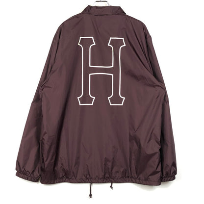 【中古品】【メンズ】 HUF ハフ SET H COACHES JACKET JK00390 セット エイチ コーチ ジャケット アウター 142-260702-sa-19-tei サイズ：XXL カラー：ボルドー 万代Net店