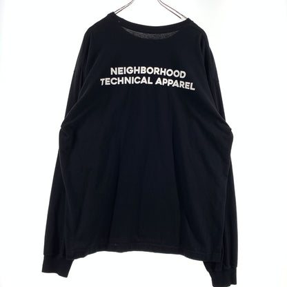 【中古品】【メンズ】 NEIGHBORHOOD ネイバーフッド NH. L/S TEE ロングスリーブ Tシャツ 長袖 トップス 142-260720-ko-05-tei サイズ：XL カラー：ブラック 万代Net店