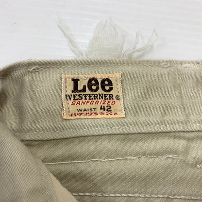 【中古品】【メンズ】 Lee リー 100Z WESTERNER PANTS VINTAGE ウェスタナー パンツ ボトムス ワークパンツ ビンテージ 156-260419-ko-25-tei サイズ：42 カラー：ホワイト/アイボリー 万代Net店