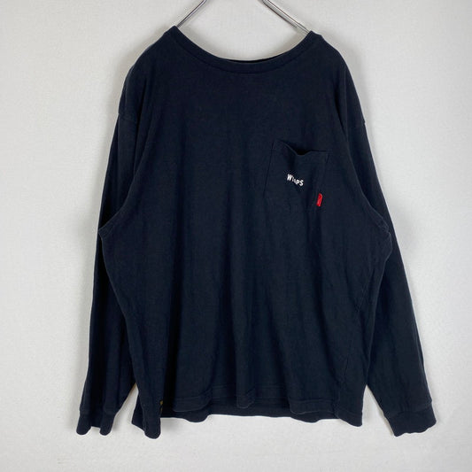 【中古品】【メンズ】 WTAPS ダブルタップス 16AW BONE L/S TEE 16ATDT-CSM06S ボーン ロングスリーブ Tシャツ 長袖 トップス 142-260413-ks-03-tei サイズ：M カラー：ブラック 万代Net店