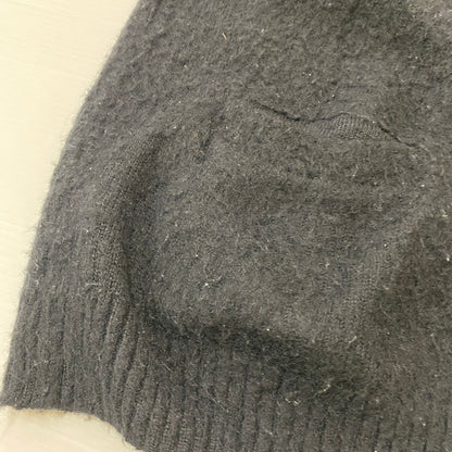【中古品】【メンズ】 16AW EMBROIDERY BABY ALPACA KNIT CARDIGAN 16FW-WMK-KN22 エンブロイダリー ベビーアルパカ ニット カーディガン 長袖 トップス 140-260413-ks-05-fuzh サイズ：L カラー：ブラック 万代Net店
