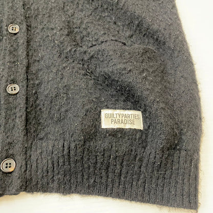 【中古品】【メンズ】 16AW EMBROIDERY BABY ALPACA KNIT CARDIGAN 16FW-WMK-KN22 エンブロイダリー ベビーアルパカ ニット カーディガン 長袖 トップス 140-260413-ks-05-fuzh サイズ：L カラー：ブラック 万代Net店