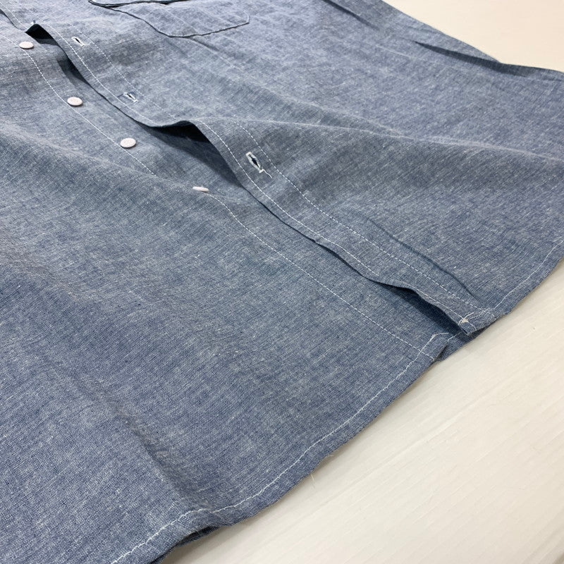 【中古品】【メンズ】 FIVE BROTHER ファイブブラザー 90's WORK L/S SHIRT 90年代 ワーク ロングスリーブ シャツ トップス ビッグシルエットシャツ 145-260419-ko-21-tei サイズ：4XL カラー：インディゴ 万代Net店