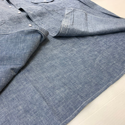 【中古品】【メンズ】 FIVE BROTHER ファイブブラザー 90's WORK L/S SHIRT 90年代 ワーク ロングスリーブ シャツ トップス ビッグシルエットシャツ 145-260419-ko-21-tei サイズ：4XL カラー：インディゴ 万代Net店