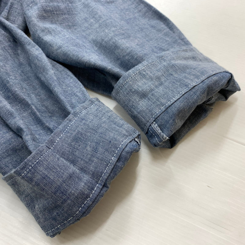 【中古品】【メンズ】 FIVE BROTHER ファイブブラザー 90's WORK L/S SHIRT 90年代 ワーク ロングスリーブ シャツ トップス ビッグシルエットシャツ 145-260419-ko-21-tei サイズ：4XL カラー：インディゴ 万代Net店