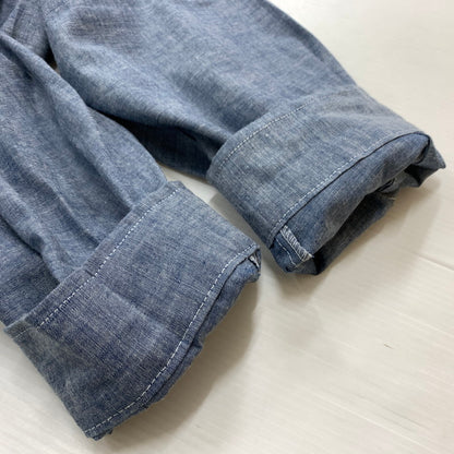 【中古品】【メンズ】 FIVE BROTHER ファイブブラザー 90's WORK L/S SHIRT 90年代 ワーク ロングスリーブ シャツ トップス ビッグシルエットシャツ 145-260419-ko-21-tei サイズ：4XL カラー：インディゴ 万代Net店